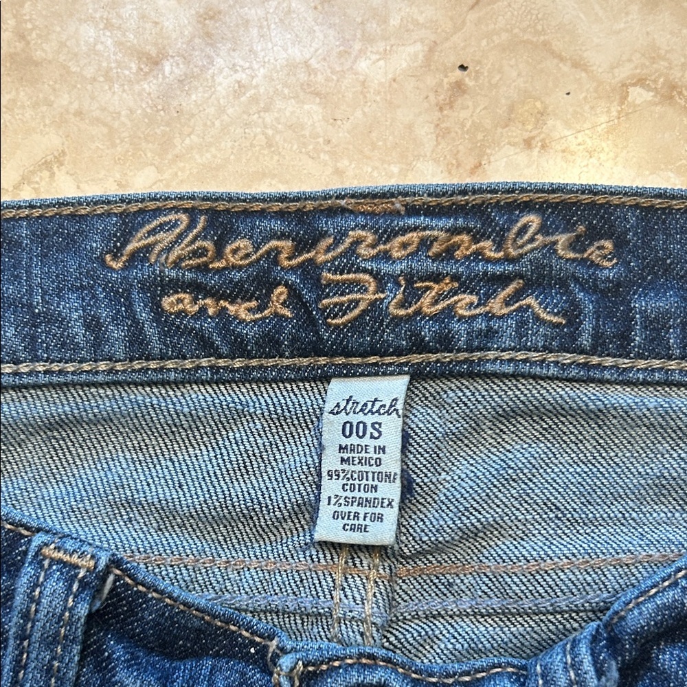 Abercrombie & Fitch Dark Blue Boot Cut Jeans - Picture 2 of 3